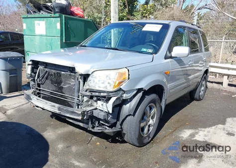 2006 Honda Pilot Ex-L z USA, uszkodzony, nr VIN 5FNYF18726B024951